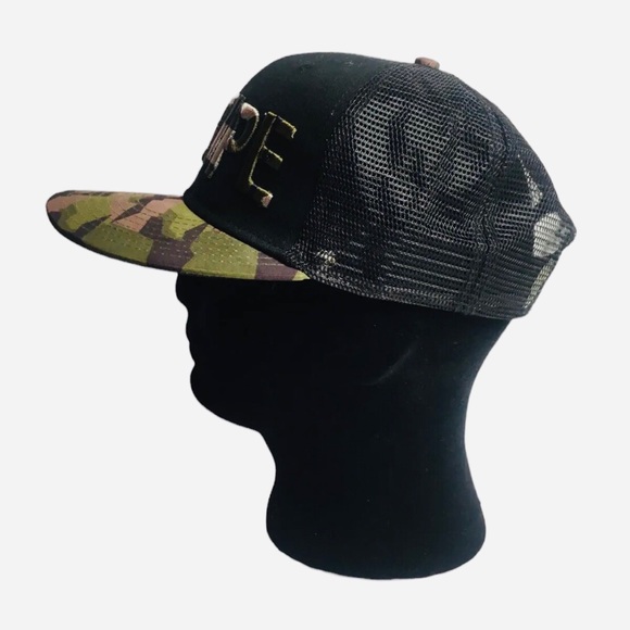 DR. ZIPE Snowboard Ski Skate trucker Mesh Hat Adjustable Camo Black. - Picture 6 of 9